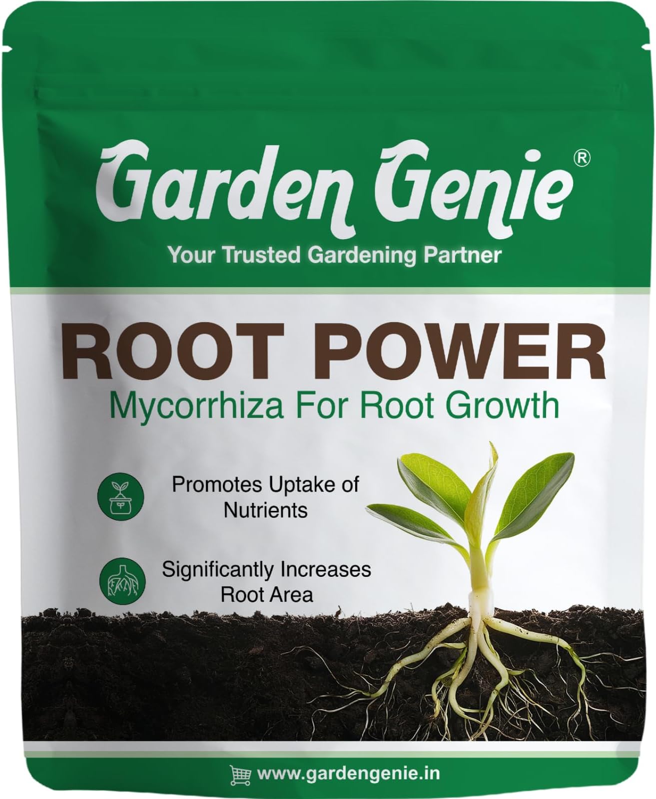 Root Power VAM Mycorrhiza Biofertilizer - Root Stimulant Growth Booster and Development Fertilizer for Plants - 380g, Granules
