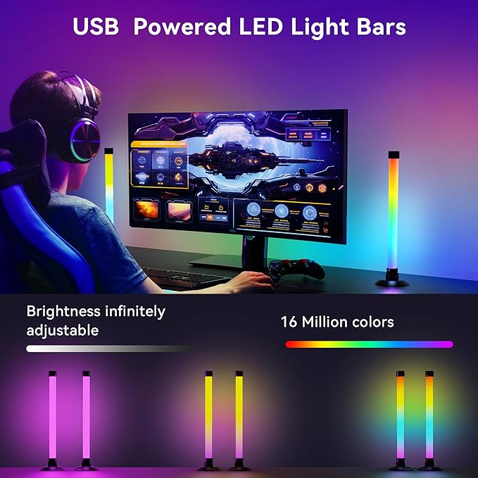 Barra de Luces LED RGB con Sincronización Musical y Control miniatura 3