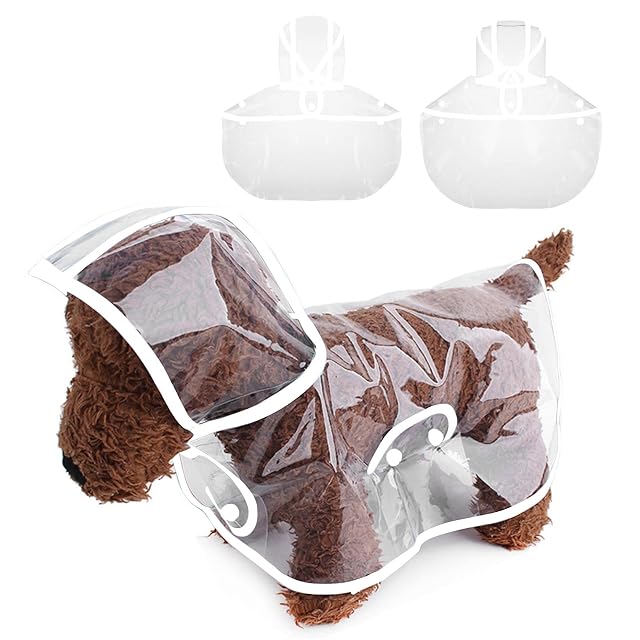 PETCUTE Impermeable para Perros, 100% Impermeable Chaqueta para Perros