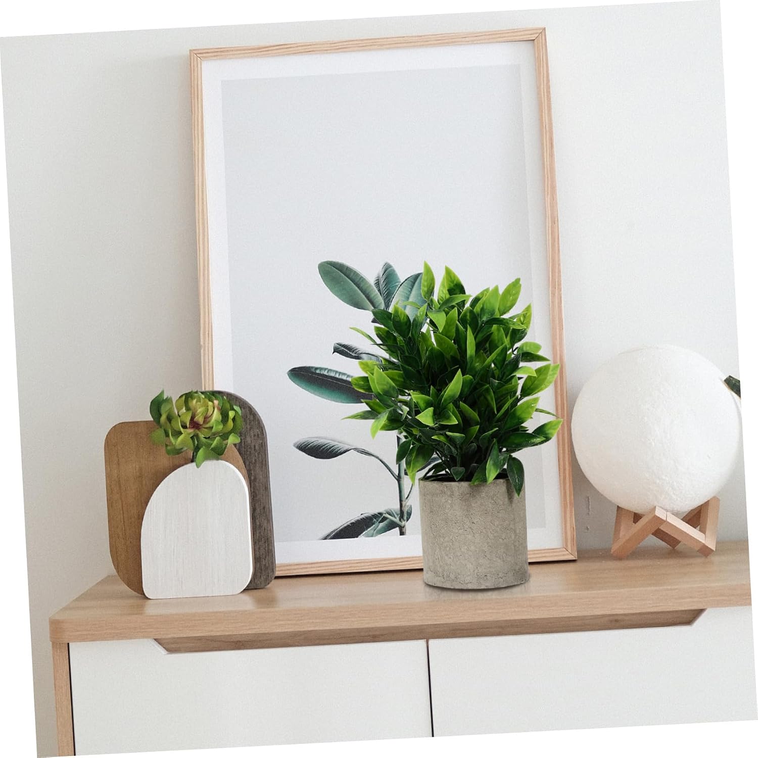 3pcs Artificial Eucalyptus Potted Plants Set, Realistic Faux Greenery Pulp Pot, Desktop Ornament for Home Office Bathroom Decor