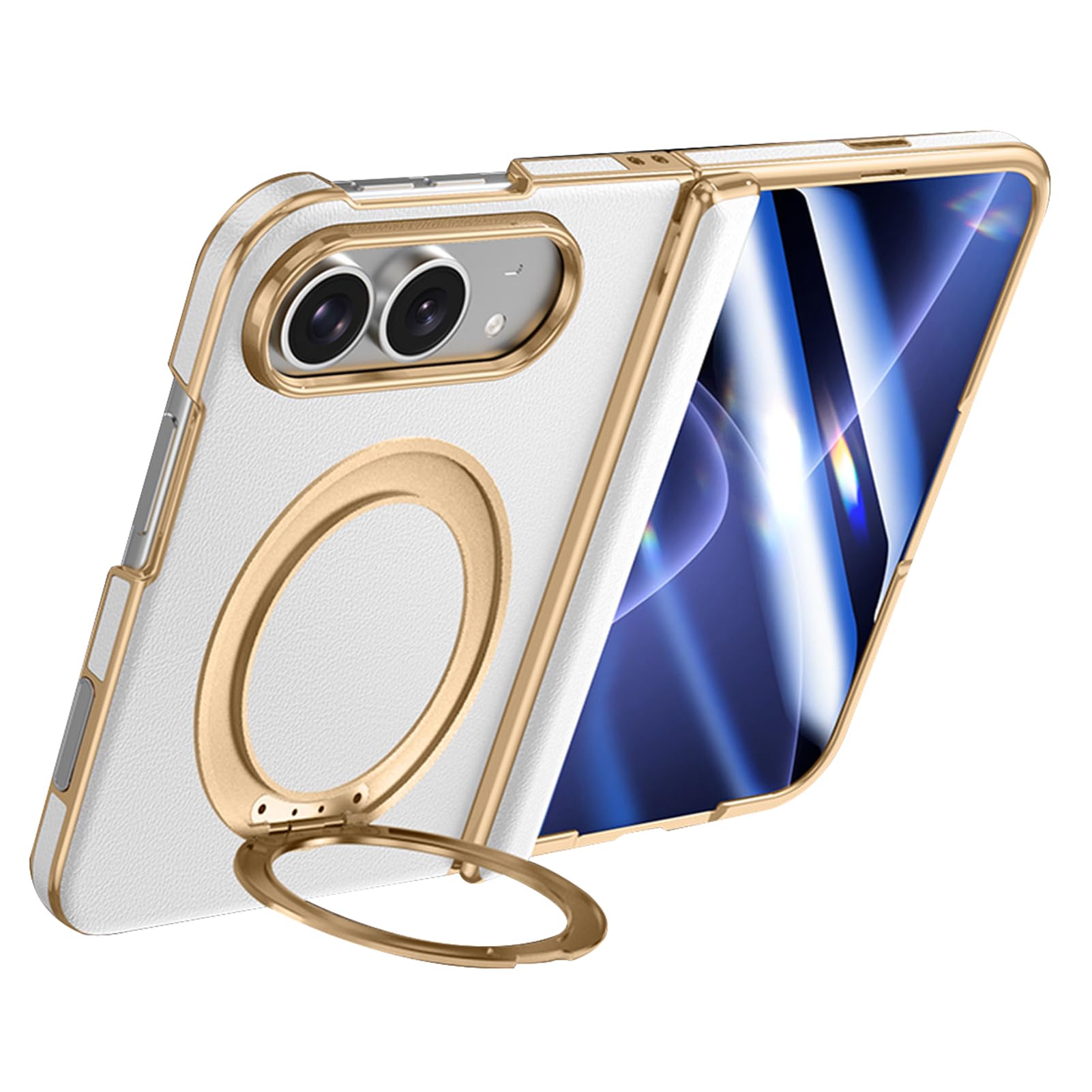 Skórzane etui na iPhone Duo, zamek błyskawiczny i osłona obiektywu