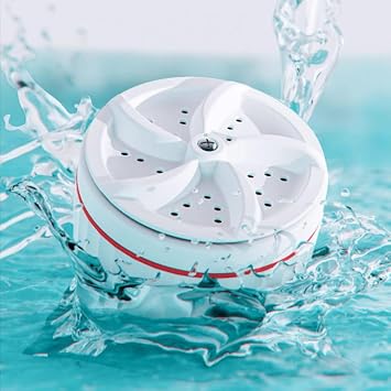 Mini Washer for Baby Clothes, Portable Washing Machine, Turbine Washing Machine with USB, Laundry Washer for Sinks Dorms Travel, College Room, RV, Apartment