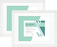 Vista 10 de MCS Gallery Essential - Marcos de fotos, juego de marcos de pared para galería de fotos, grano de madera natural, 8 x 8 pulgadas, paquete de 2