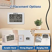 Vista 3 de YFL Termómetro higrómetro digital