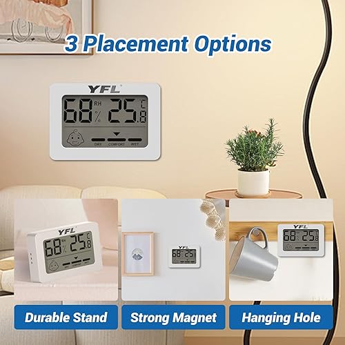 Miniatura 3 de YFL Termómetro higrómetro digital