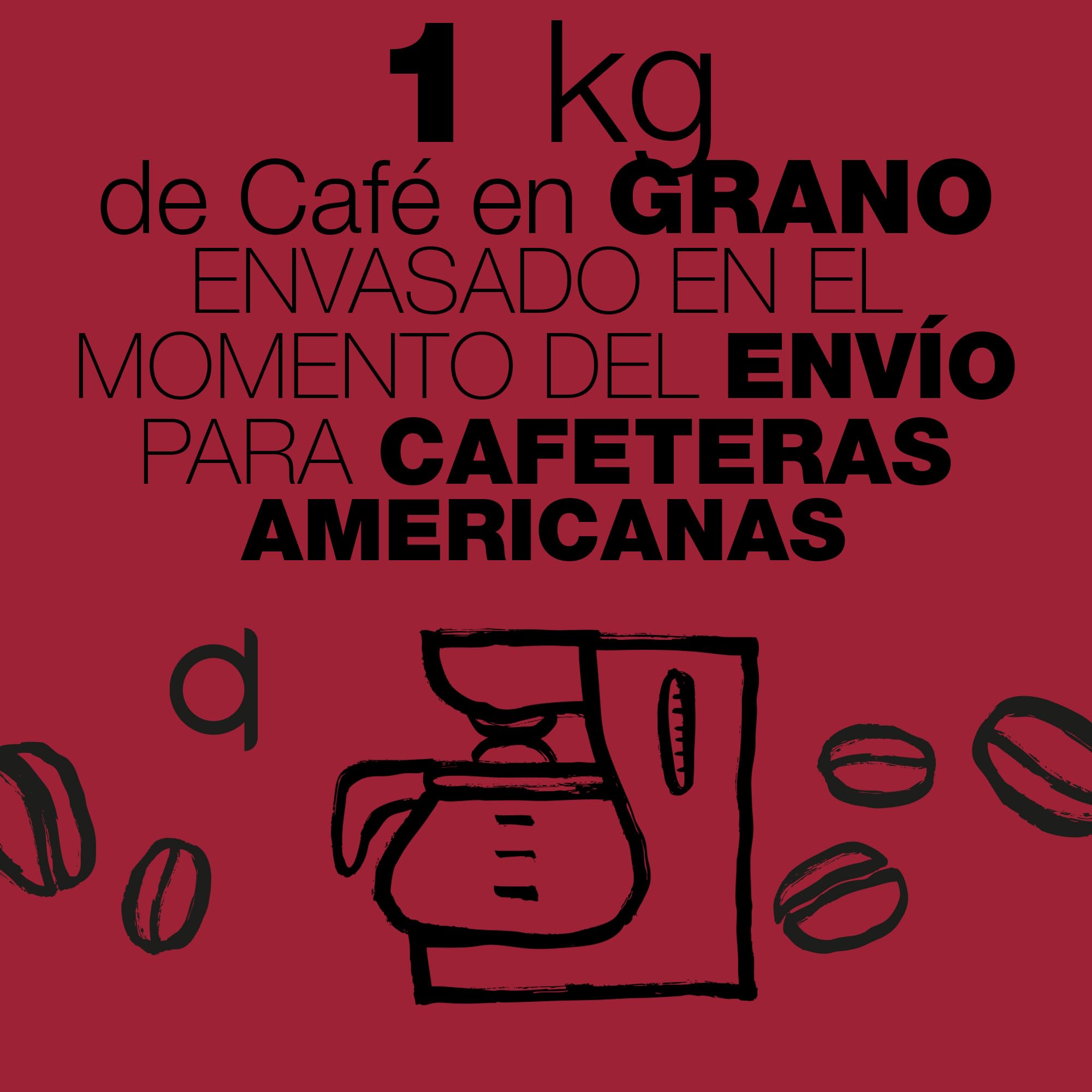 CAFÉ SIN INTERMEDIARIOS - 100% México - Amigo - DESCAFEINADO - Intensidad de sabor Media - Recién tostado y envasado - 1 kg MOLIDO para cafeteras Filtro