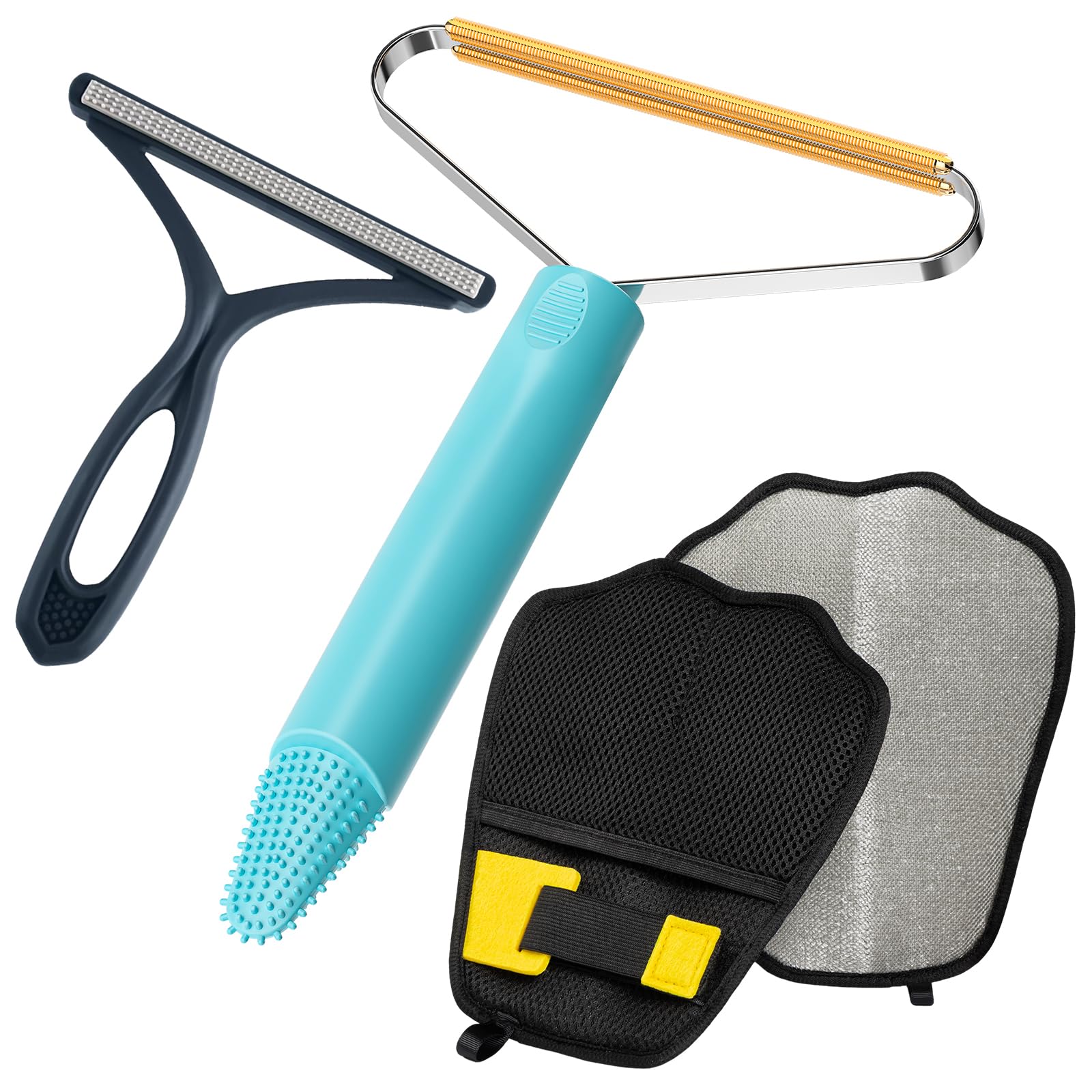 3-Pack Pet Hair Remover Carpet Rake