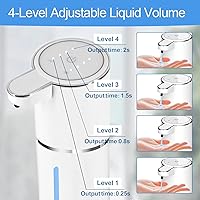 Vista 3 de Dispensador automático de jabón líquido para baño y cocina, jabón líquido para platos, champú corporal, gel de ducha, dispensador de jabón sin