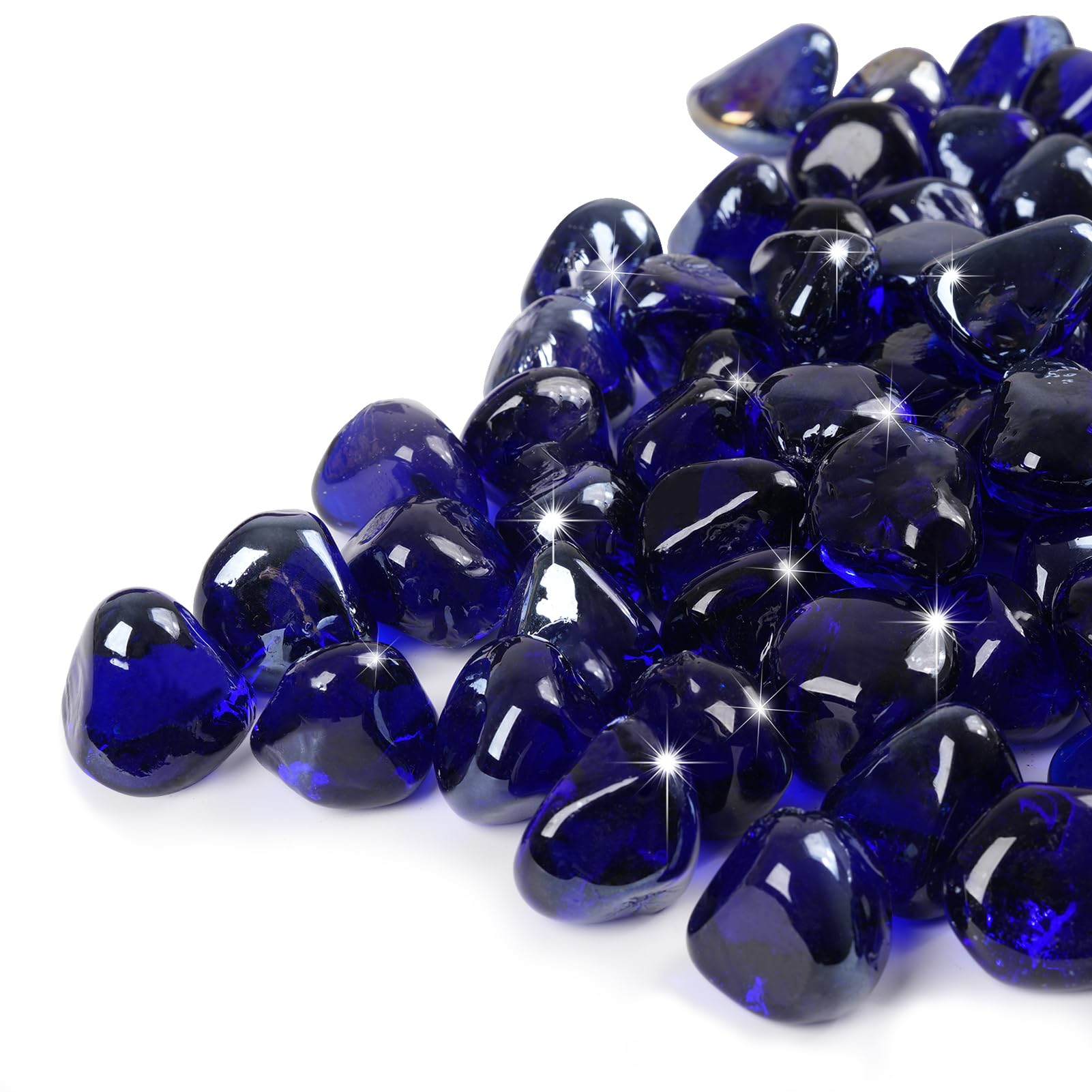 GASPRO Fire Glass Diamonds - 1 Inch Clear Fire Glass -13 GASPRO Fire Glass Diamonds - 1 Inch Clear Fire Glass -13