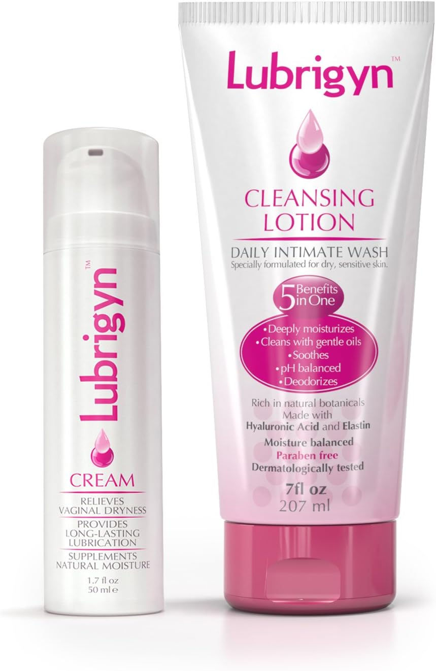 Lubrigyn Cleansing Lotion, Moisturizing and Replenishing Daily Feminine Wash Cream for Feminine Care, Fusion of Natural Oil-Based Moisturizing Intimate Lubricant Bundle