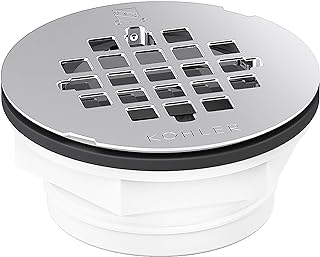 K-22676-S Round PVC Shower Receptor Drain, Stainless Finish