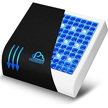 Premium Large Gel Seat Cushion, Memory Foam Seat Cushion for Recliner, Wheelchair, Office Chair, Car, Floor, Dining Chair, Sciatica, Coccyx, Back Pain &amp; Pressure Sore Relief, Design with Ventilation