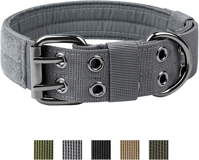 Collar Ajustable OneTigris Militar con Anillo D y Hebilla para Perros miniatura 6
