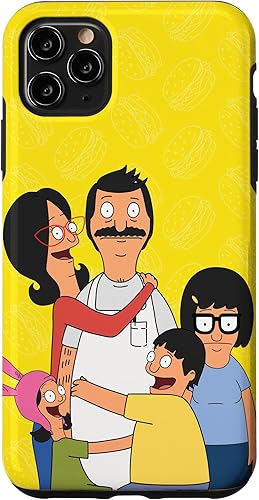 Funda para iPhone 11 Pro Max Bob Burgers Bob Linda Gene Tina Louise Family Hug Funda para iPhone 11 Pro Max Bob Burgers Bob Linda Gene Tina Louise Family Hug