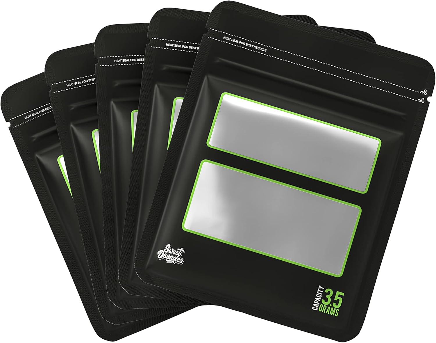 Sweet Decades 100 Pack Lock & Seal Storage & Curing Bags