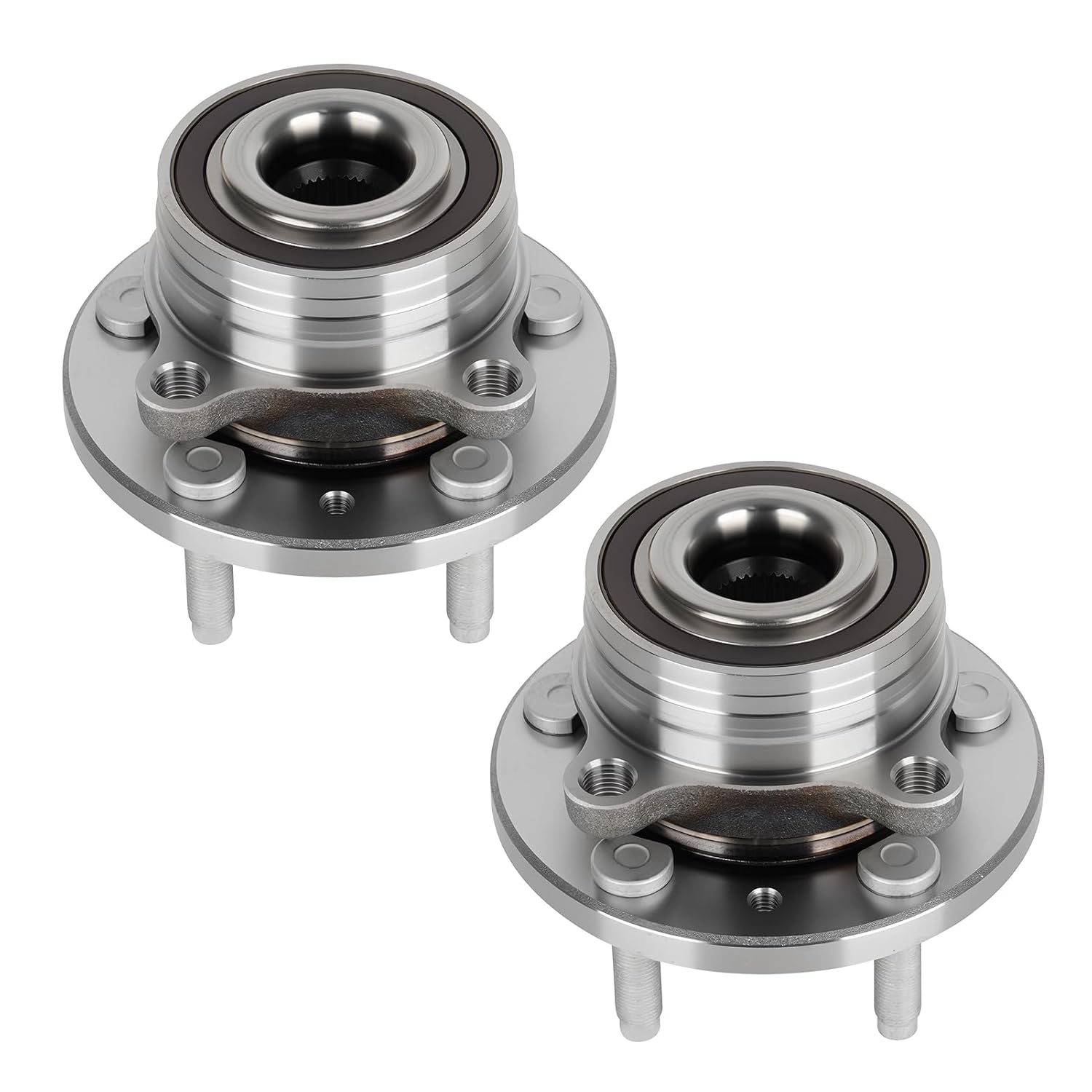 512460 Rear/Front Wheel Bearing & Hub Assembly for 2011-2018 Ford Explorer(Rear), for 2013-2019 Police Interceptor Utility(Front), 5 Lug w/ABS Hubs Assemblies 2012 2014 2015 2016 2017, 2PCS