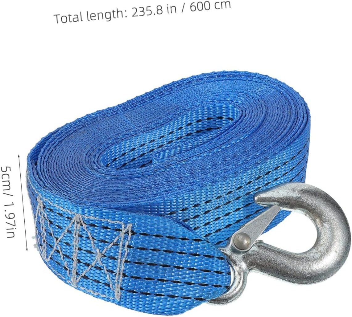 SOLUSTRE 6m Boat Accessory Winch Strap Trailer Winch Strap for Vehicle Towing Rigging