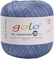 Vista 95 de Golo - Hilo de ganchillo tamaño 30, hilo de colores para hacer encaje 310