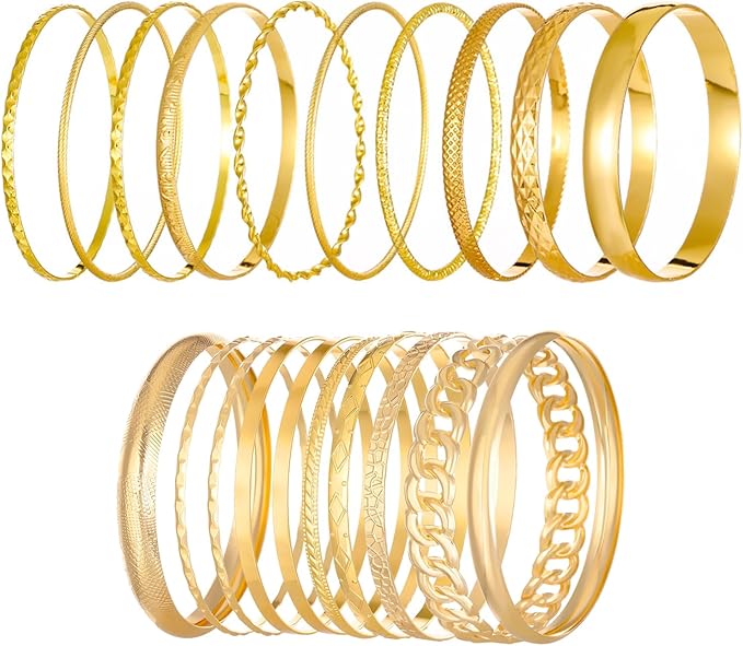 AYNKH 10 stuks armbanden voor dames, Indiase armbandset