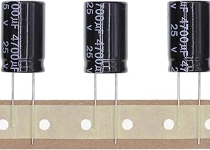 10 Pieces 25V 4700UF Plug-in Aluminum Electrolytic Capacitor 16 x 25 mm 16 x 25 mm