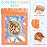 100 Pieces Resealable Mylar Bags, Holographic Packaging Bags, Resealable Odor Foil Pouch Zipper Bag with Clear Window for Food Storage and Lipgloss, Jewelry Lash (Orange, 4 x 6 Inch)
