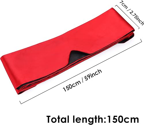 Miniatura 6 de FRESHME Máscara de ojos de satén para dormir, sombra de ojos ajustable, suave y cómoda, cubierta de satén para mujeres y hombres, viajes nocturnos,