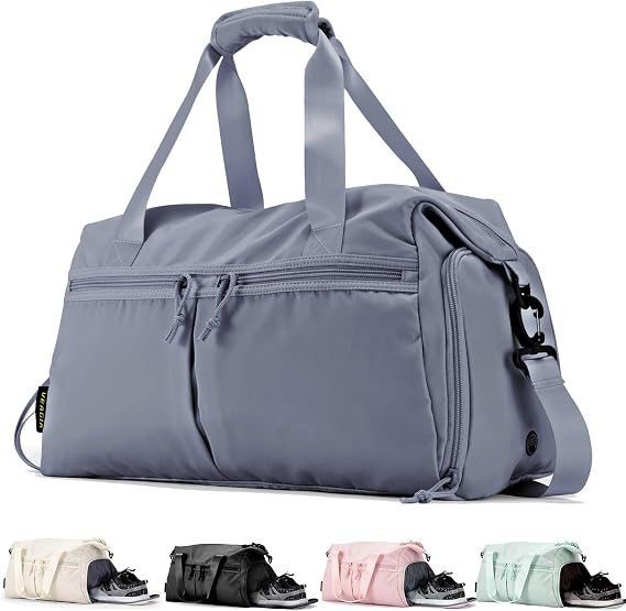 Amazon.com | Weekender Duffel Bag with Shoe Compartment And Wet Pocket ...