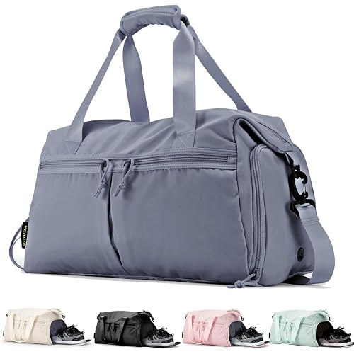 VEAGIA Weekender Duffel Bag With Shoe Compartment And Wet Pocket-Luggage Everyday Overnight Bag for Men and Women Travel-Carry On Gym Bag