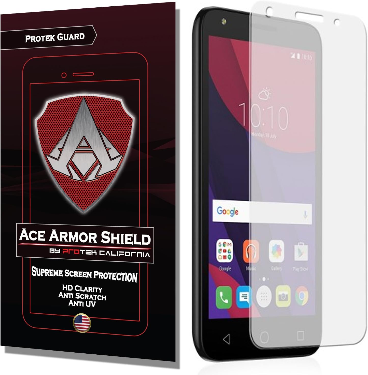 Ace Armor Shield Protek Guard Screen Protector for The