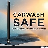 Vista 8 de EcoAuto Antena Universal Corta Stubby para Camión de 12" — Accesorios para Camión para Ford, Dodge, GMC, Chevy, Jeep (2007+) - Antirrobo