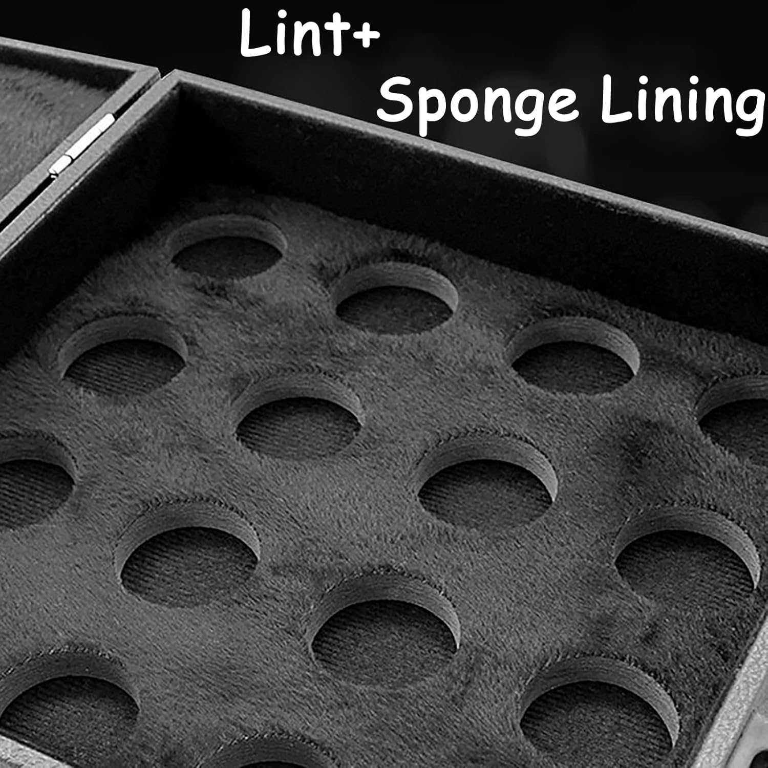 Gaeirt Billiard Balls Storage Box, Pool Balls Set with 16 Holes (Billiards), Billiard Accessory with, Pool Carrying Case Accessory with Carry Handle