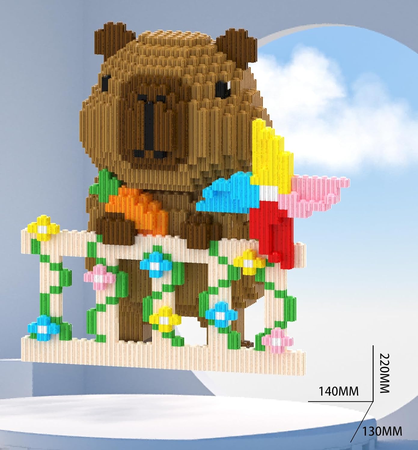 Capybara Building Blocks Set(7403), Mini Micro Blocks, Suitable for Adults