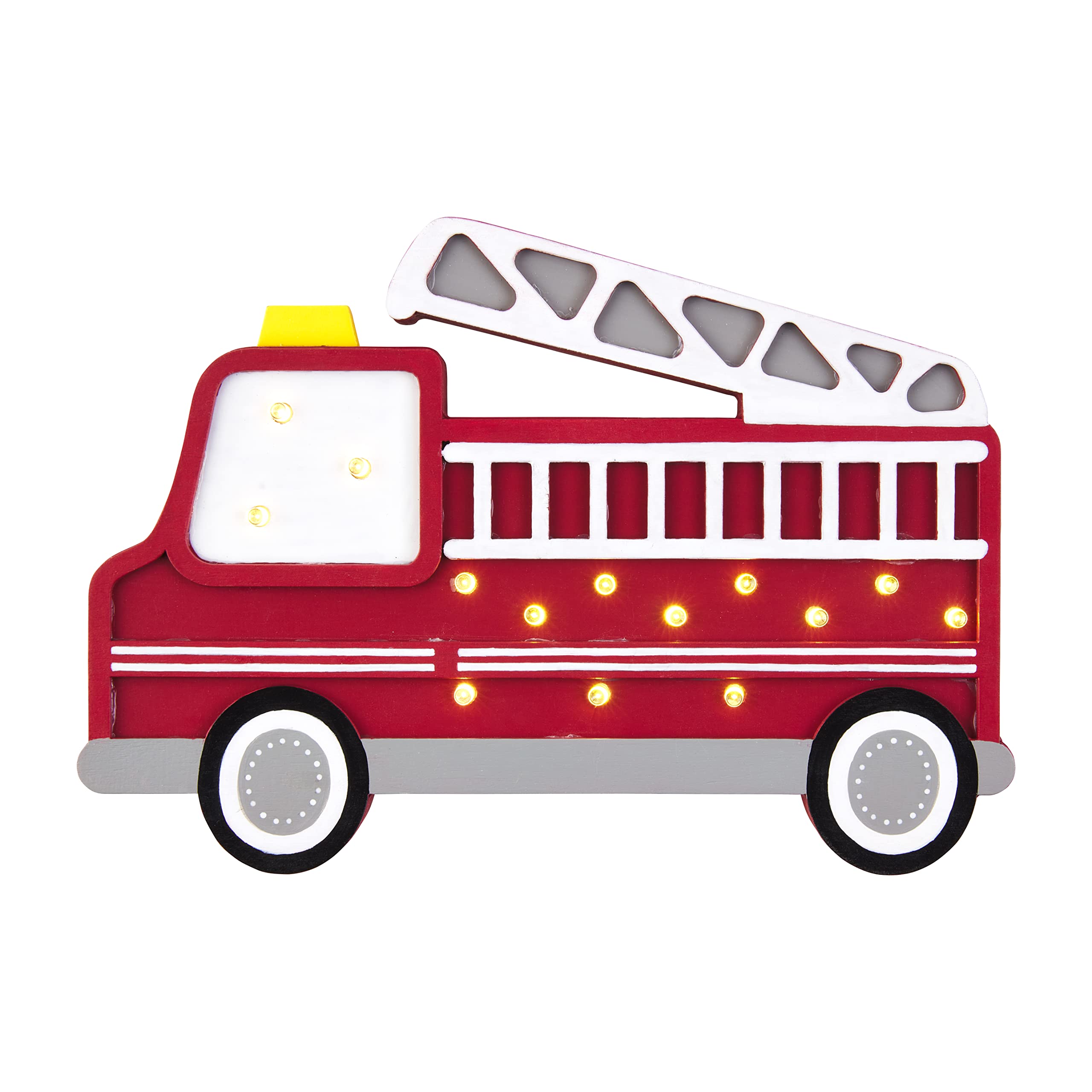 Mud PieFire Truck Wood Night Light