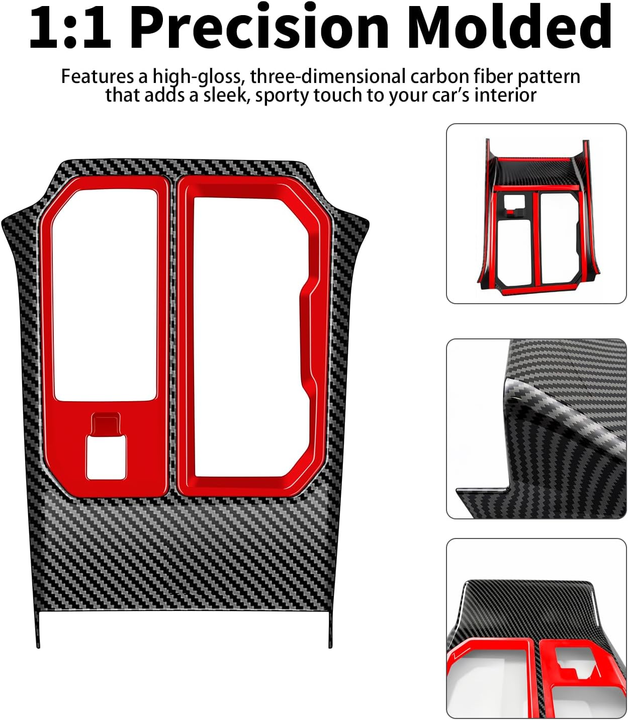for Toyota RAV4 2026 Car Interior Accessories, Central Console Gear Shift Decoration, ABS Plastic Frame Decorative Overlay, Interior Styling for RAV4 2026 XLE、LE、GR Sport、Wooland image 5