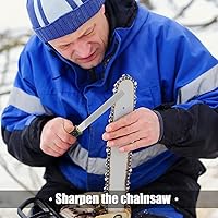 Vista 4 de AYNEFY Herramientas de jardín, Hoja con Mango de Archivo de Afilado Herramienta Ingenieros de Ingeniería de Metal 8In Plano Mill Archivo