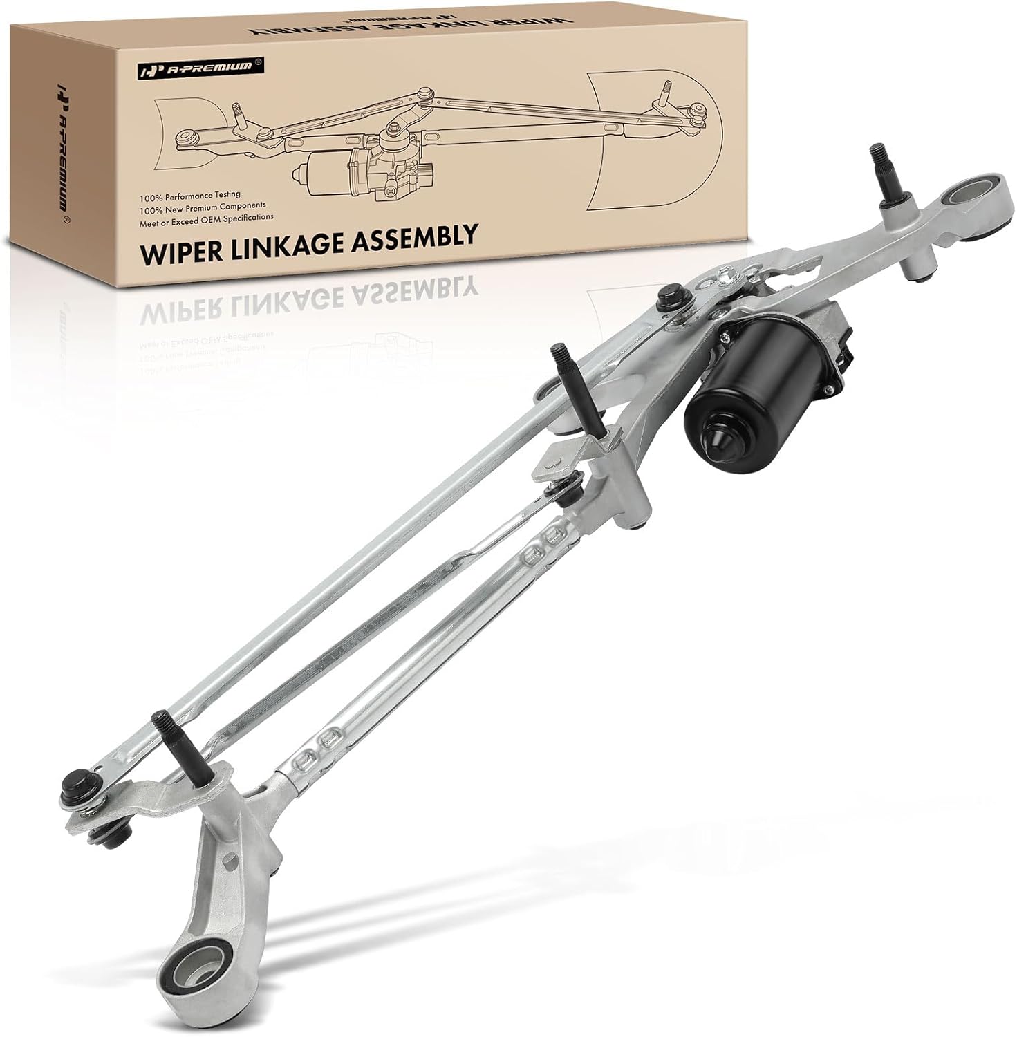 A-Premium Front Windshield Wiper Motor and Linkage Assembly Compatible with Mercedes-Benz W447 Series Metris 2016-2023, Replace# 4478200040, 447-820-00-40