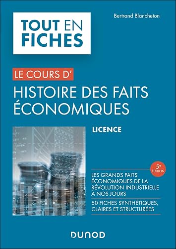 Couverture de Histoire des faits économiques, Tout en fiches, 5e édition
