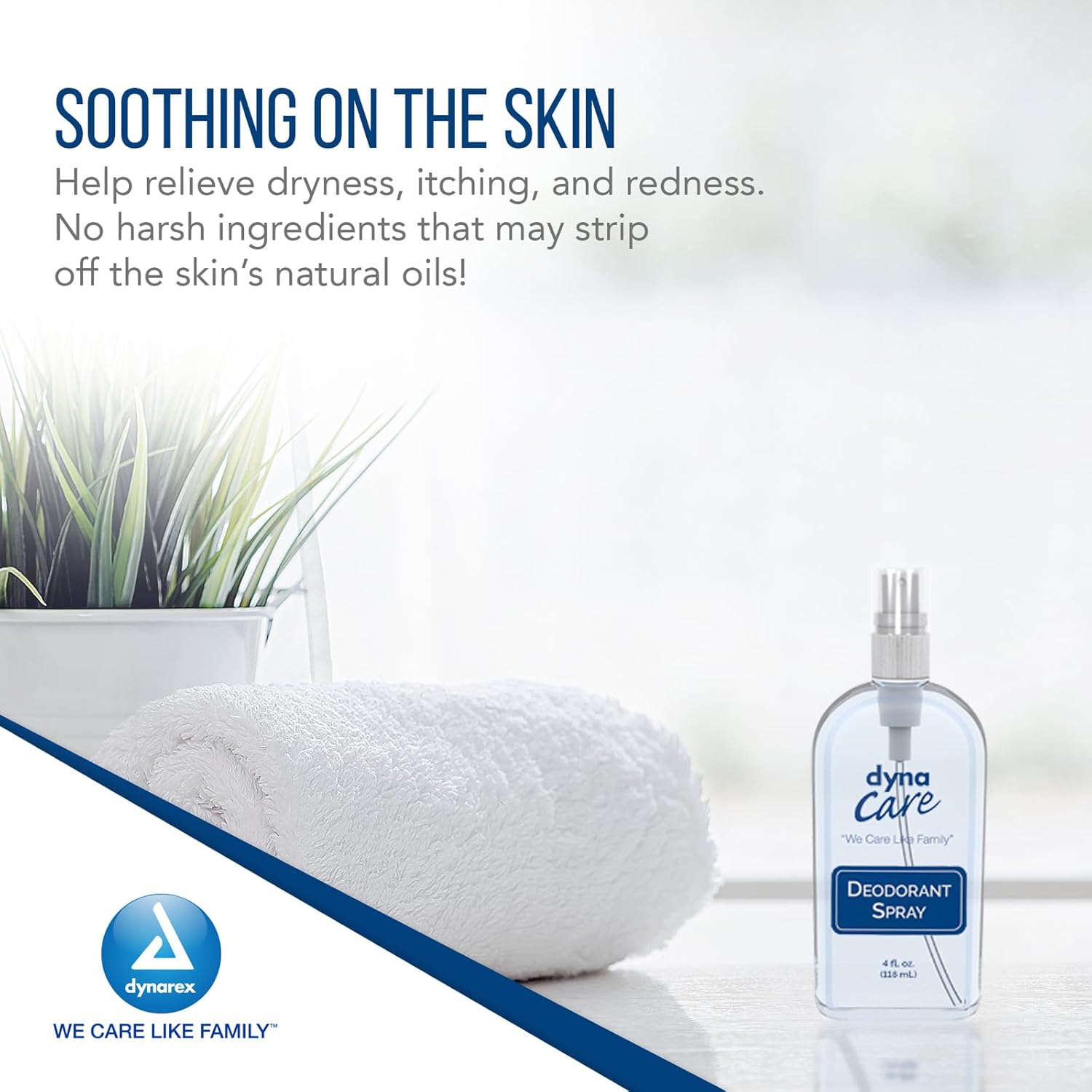 Dynarex Deodorant, Pump Spray, 4-Ounce