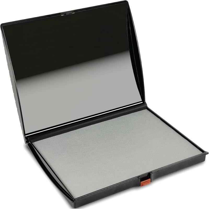 AS-SHI0940209 Large Dry Stamp Pad, Felt Pad, Ready for Inking, Plastic Cover, S4, 5" x 7"