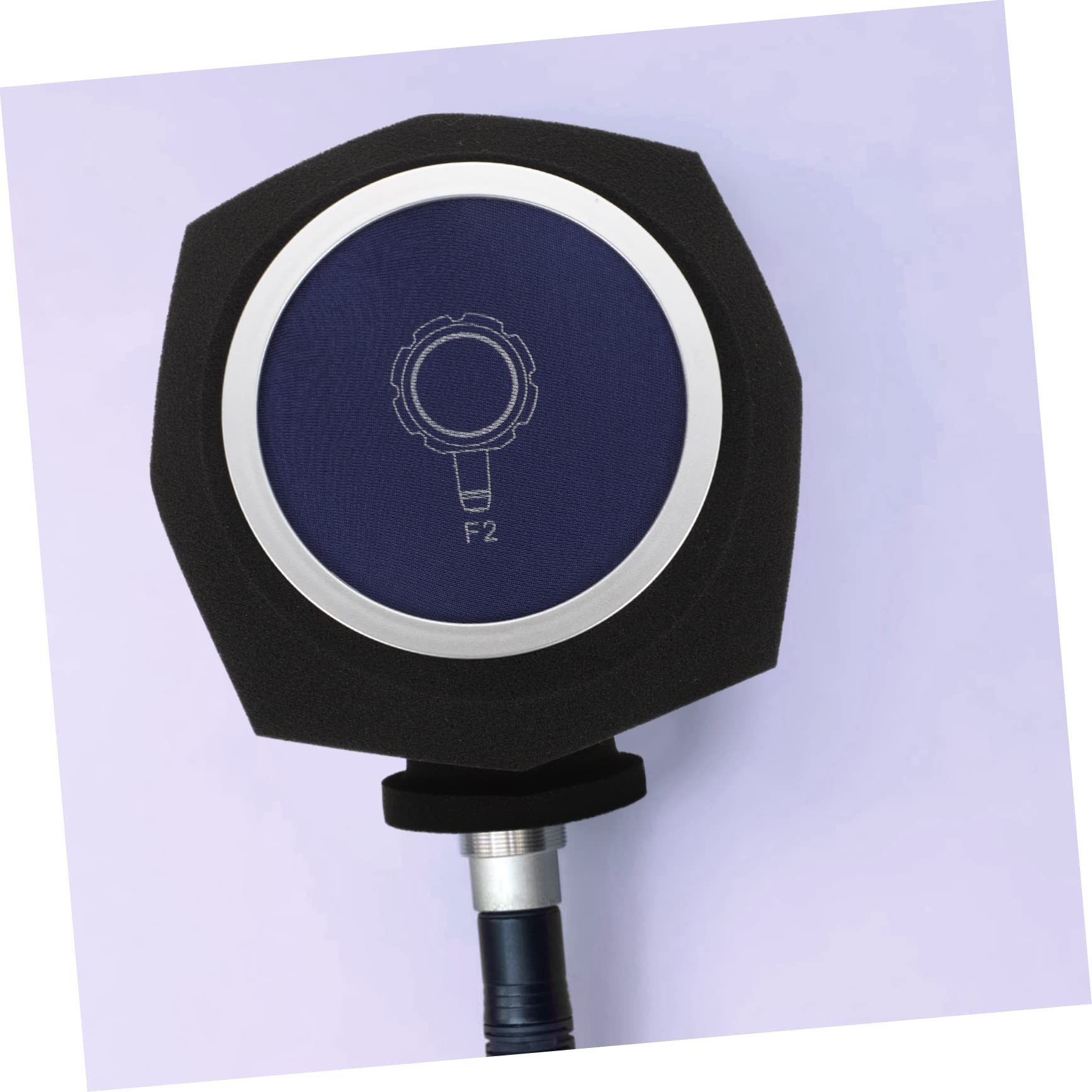 Cubierta de Esponja para Micrófono Ligera y Absorbente de Sonido, Funda Protectora Azul para Grabación Interior Captura de Sonido Puro