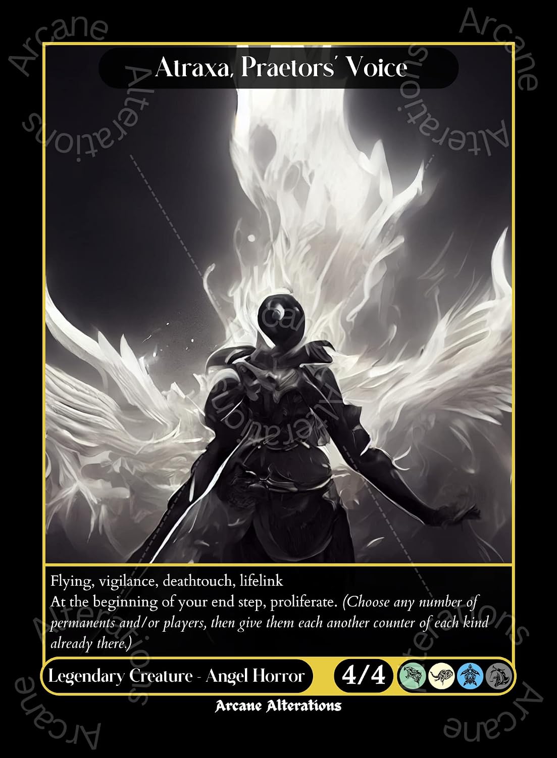 Atraxa, Praetor's Voice - Altered Art Custom Card