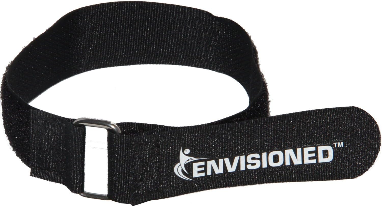 Premium Cinch Straps with Stainless Steel Metal Buckle, Reusable Durable Hook and Loop, Multipurpose Securing Straps - 6 Pack - 1.5" x 40" (3.75cm x 1m)