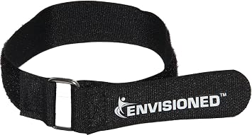 Premium Cinch Straps with Stainless Steel Metal Ring Buckle, Reusable Durable Hook and Loop, Multipurpose Securing Straps 3/4" x 8" - 8 Pack Plus 2 Bonus Origional Cinch Straps