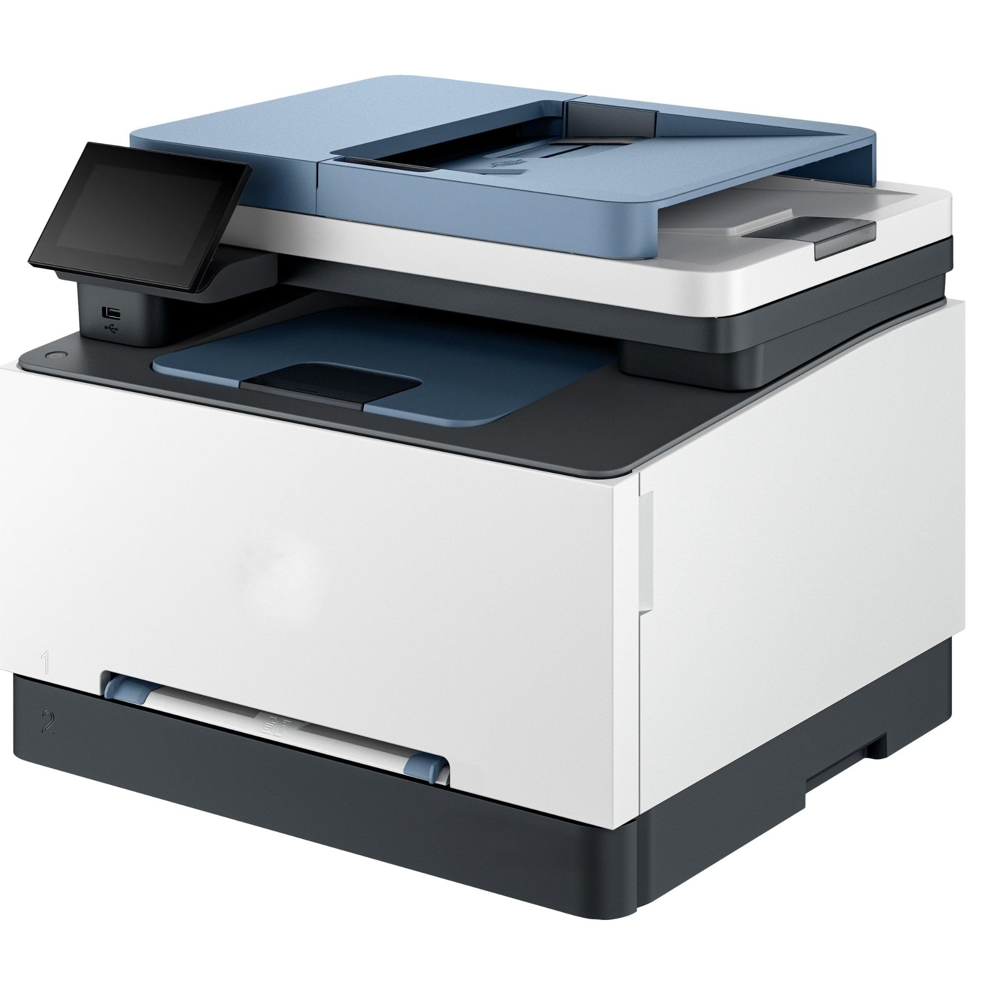SIMPLETEK - Stampante Multifunzione Laser a Colori 25 ppm | Stampa Scan Copia Fax | Duplex Automatico, ADF 50 Fogli, Wi-Fi, Ethernet