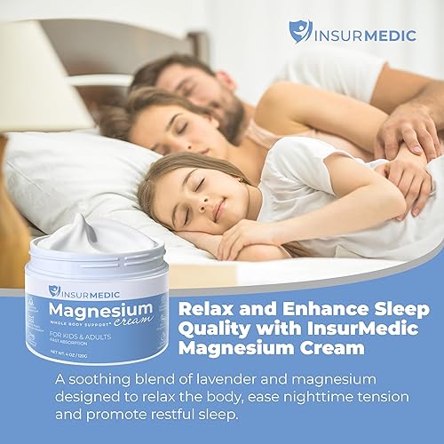 Miniatura 2 de Crema de magnesio para neuropatía  Calambres musculares nerviosos Dolor corporal y apoyo a la hora de acostarse  Loción tópica nocturna con lavanda