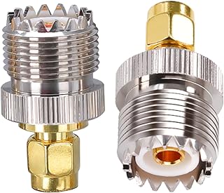 SMA to PL259 Adapter TUOLNK SMA Male to UHF PL-259 Female Coax Connector for CB Radio Antenna SO239 Female Jack to SMA Male Plug Coaxial Adapter 2pcs