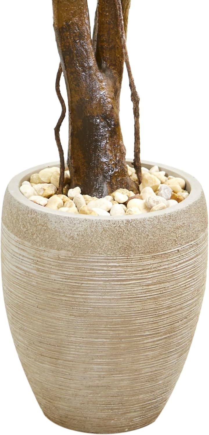 Nearly Natural 52” Boxwood Artificial Topiary Planter UV Resistant (Indoor/Outdoor) Silk Trees Green