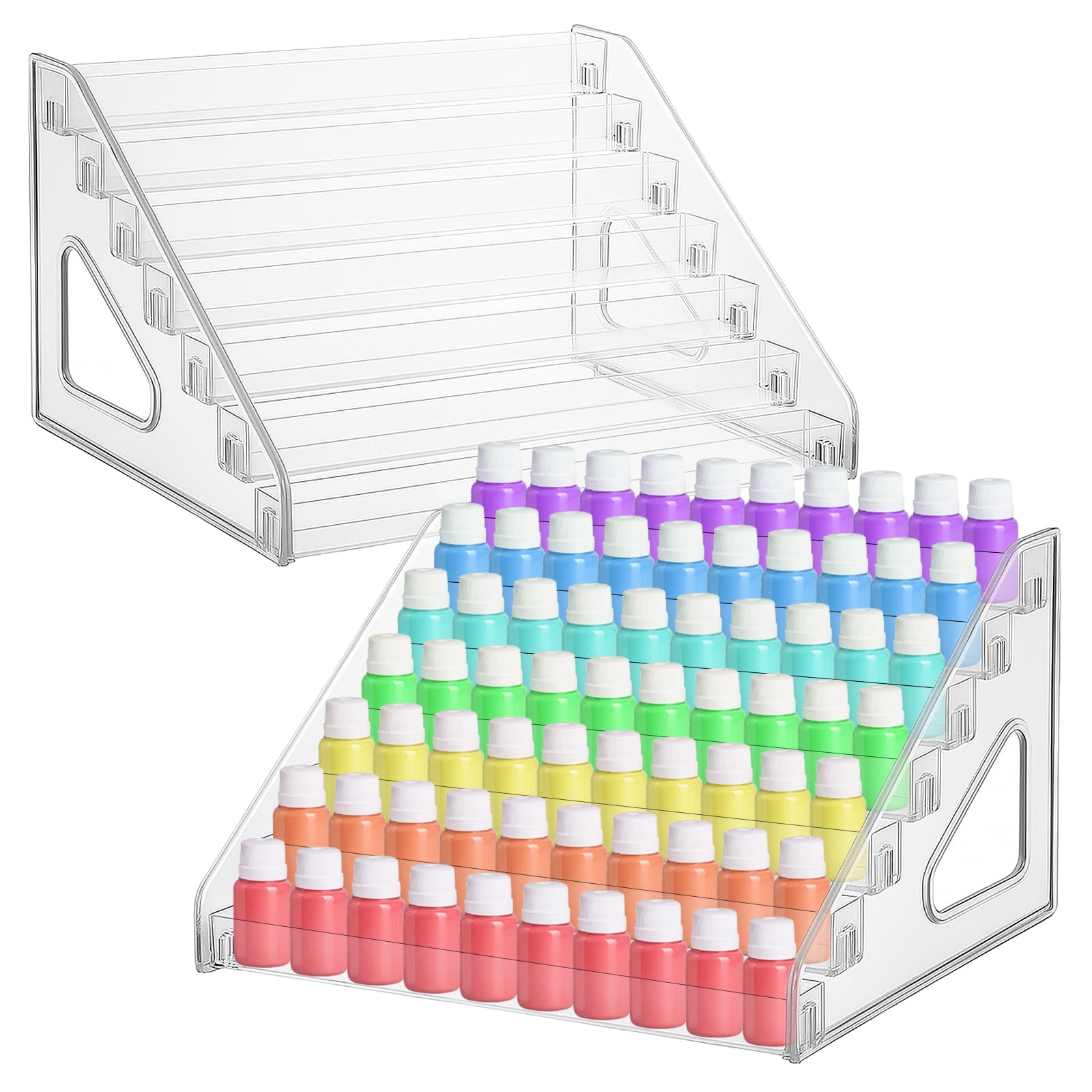 Organiseur de peinture acrylique et vernis pour trier ses flacons