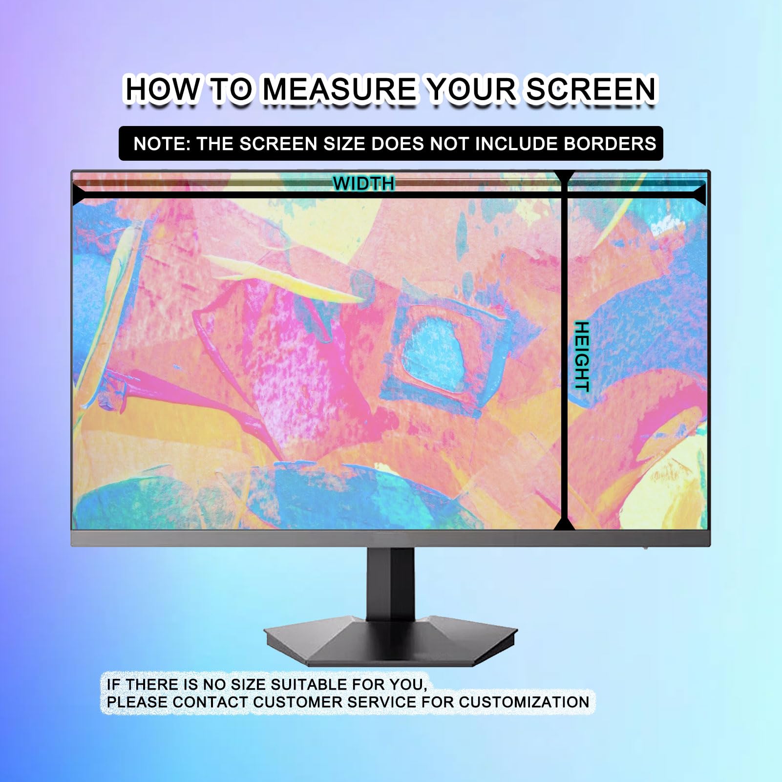TBLOTYD Computer Privacy Screen Aspect Ratio Widescreen Monitor, Anti Blue Light-Anti Glare-Anti-Spy-Suitable for The Office-Conference Room, Security Shield Filter,