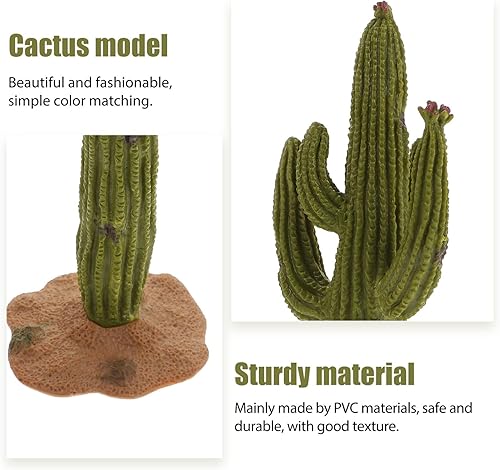 Miniatura 8 de Didiseaon Planta decorativa de cactus artificial, planta artificial en maceta, micro paisaje, decoración de cactus